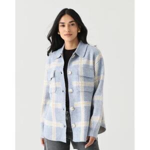 NWT Z Supply Tyler Plaid Sweater Jacket in Size Medium